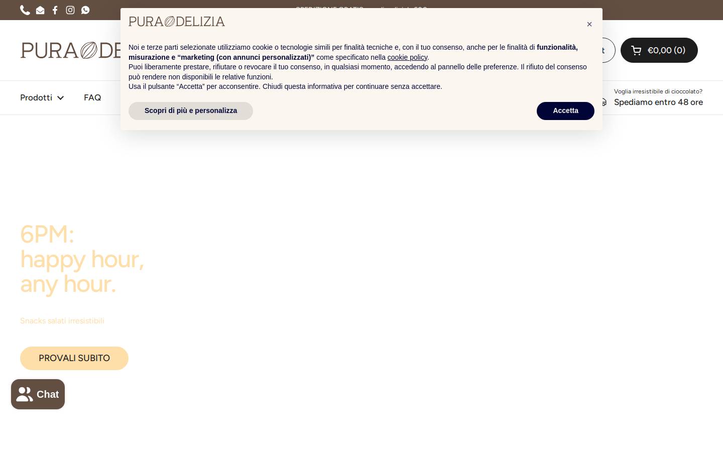 puradelizia.it homepage screenshot
