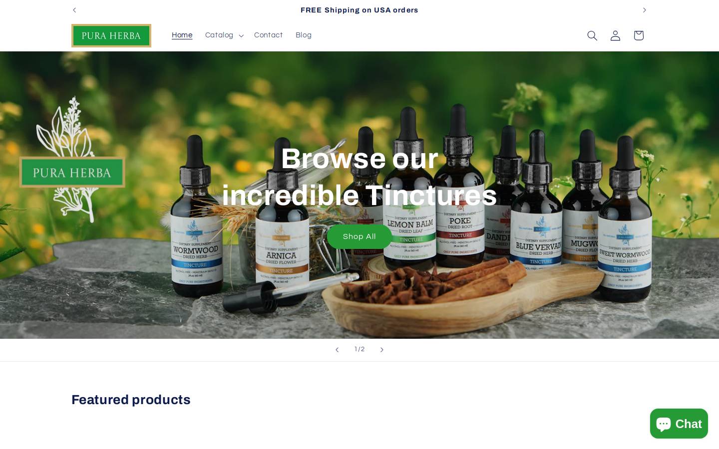 puraherba.com homepage screenshot
