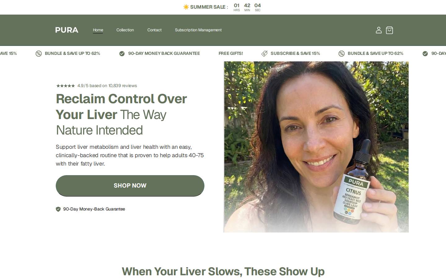purasculpt.com homepage screenshot