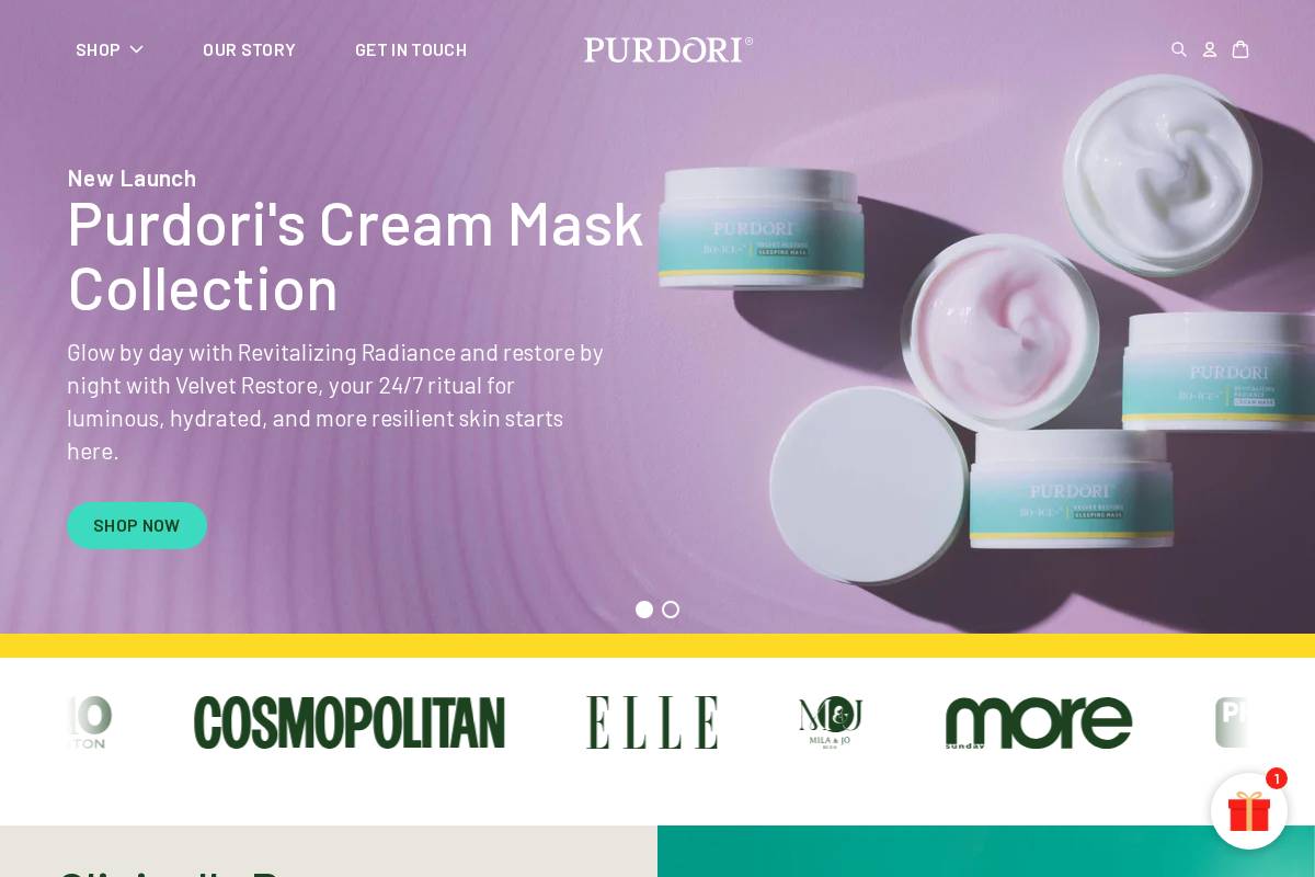 purdori.com homepage screenshot