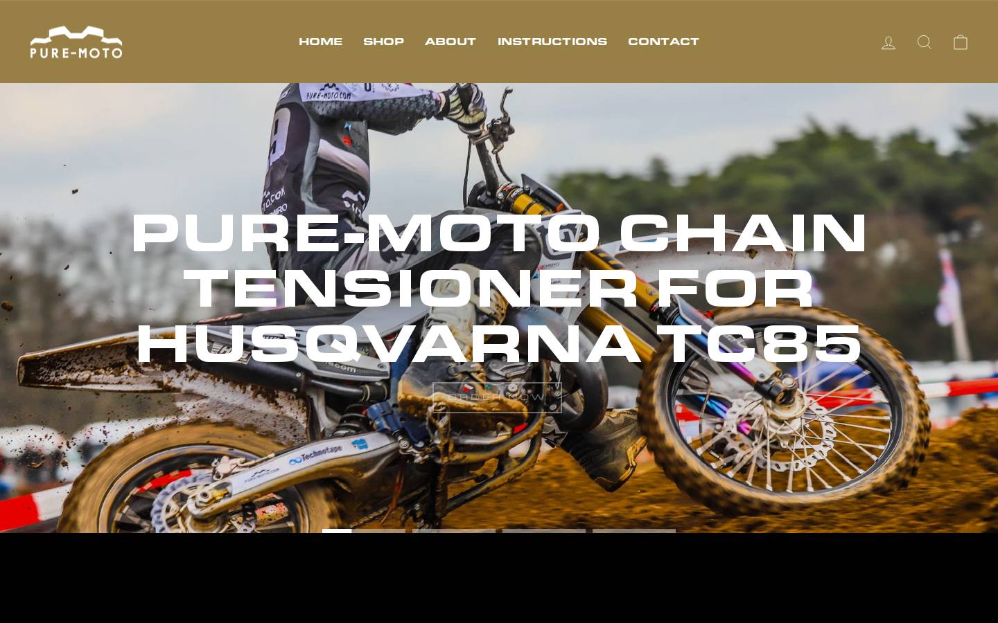 pure-moto.com homepage screenshot