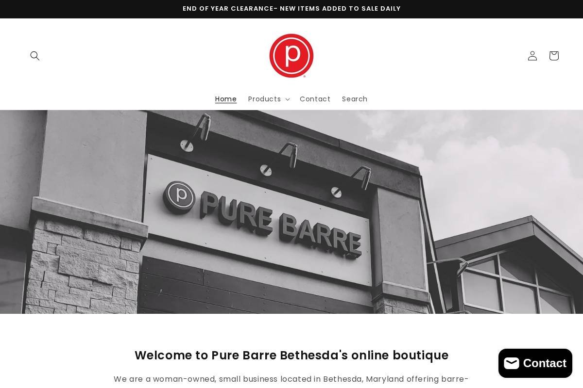 purebarrebethesda.com homepage screenshot