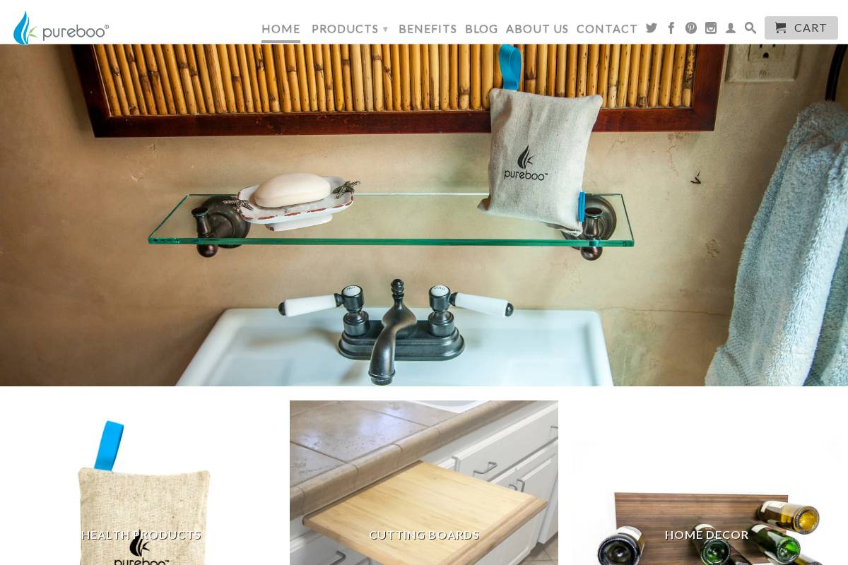 pureboo.com homepage screenshot