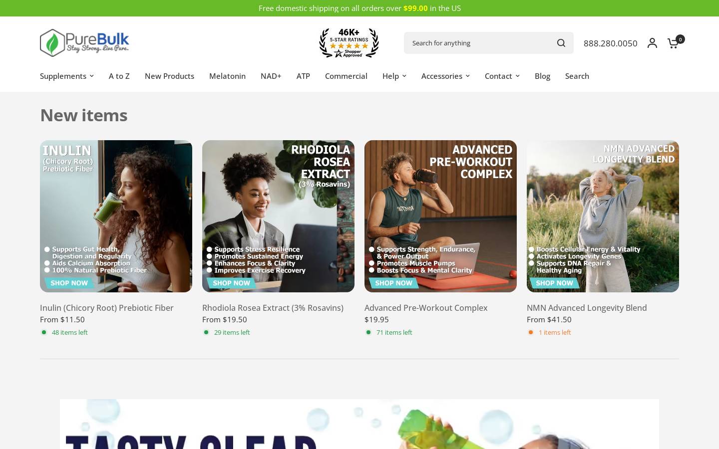PureBulk, Inc. homepage screenshot