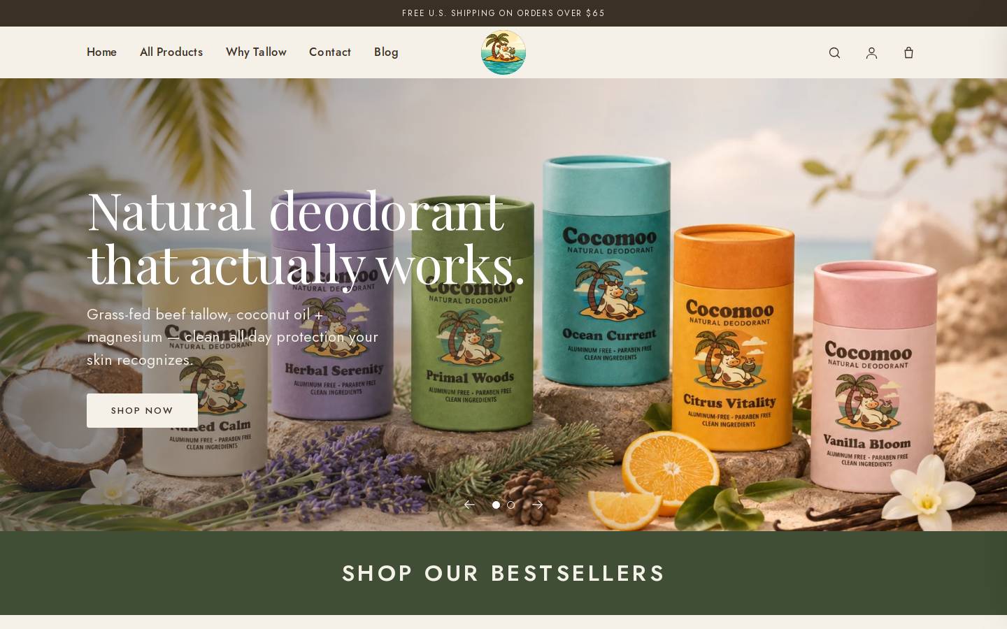 purecocomoo.com homepage screenshot