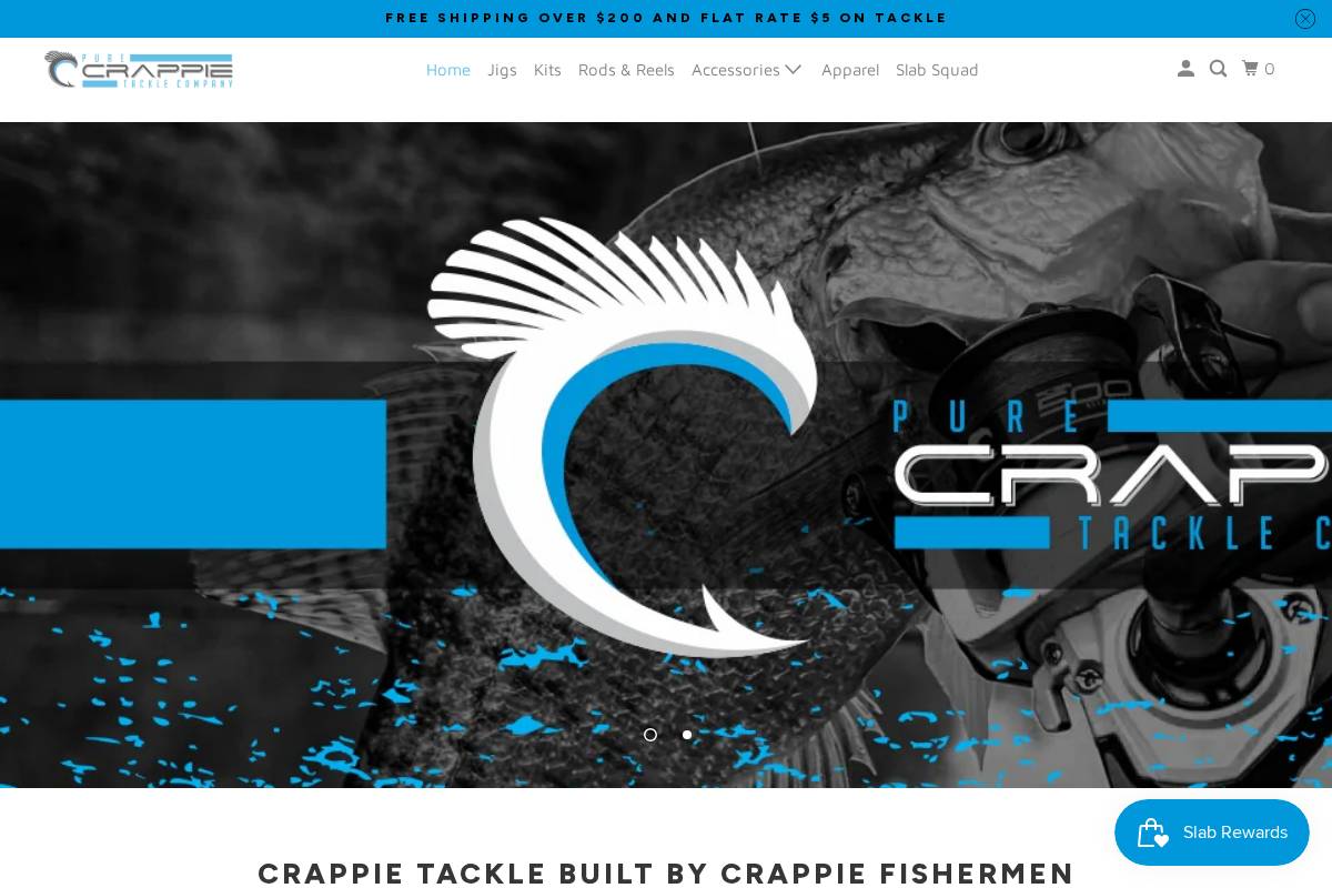 purecrappie.com homepage screenshot