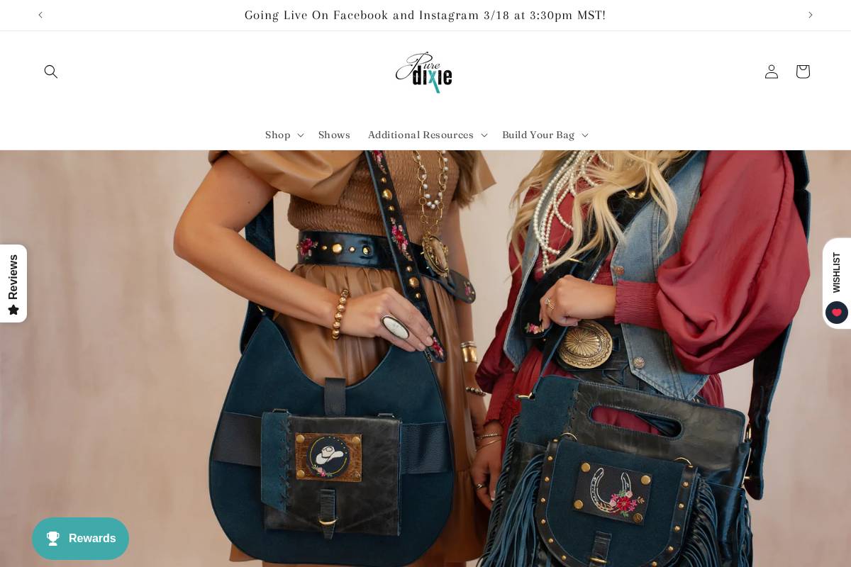 puredixie.com homepage screenshot