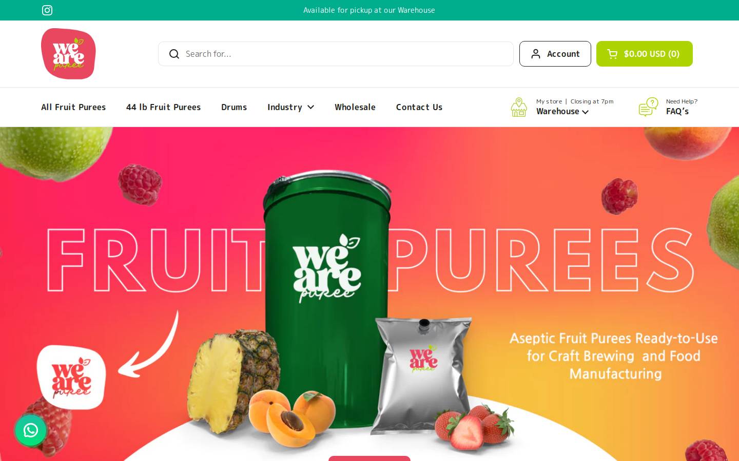 pureesaseptic.com homepage screenshot