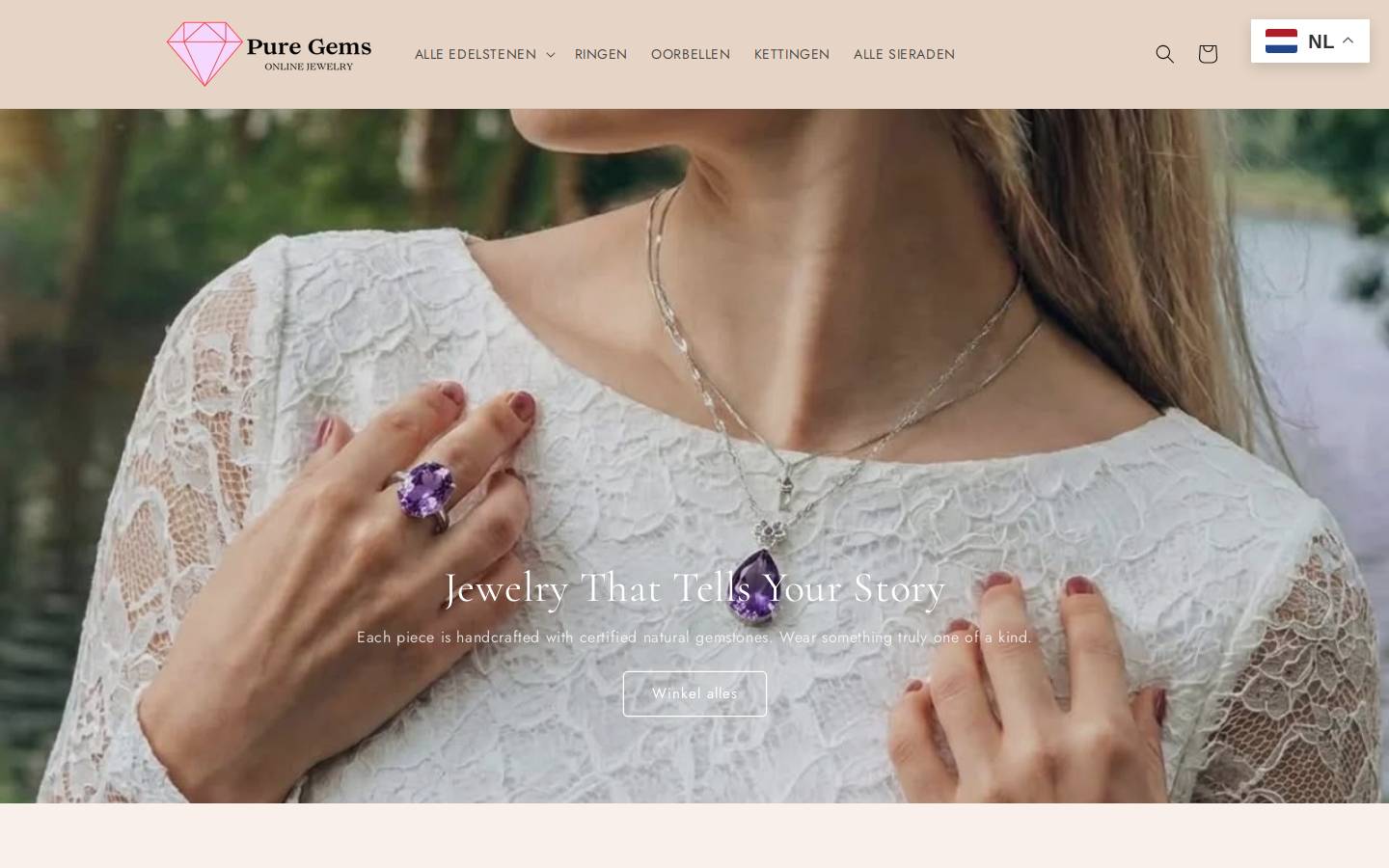 puregems.nl homepage screenshot