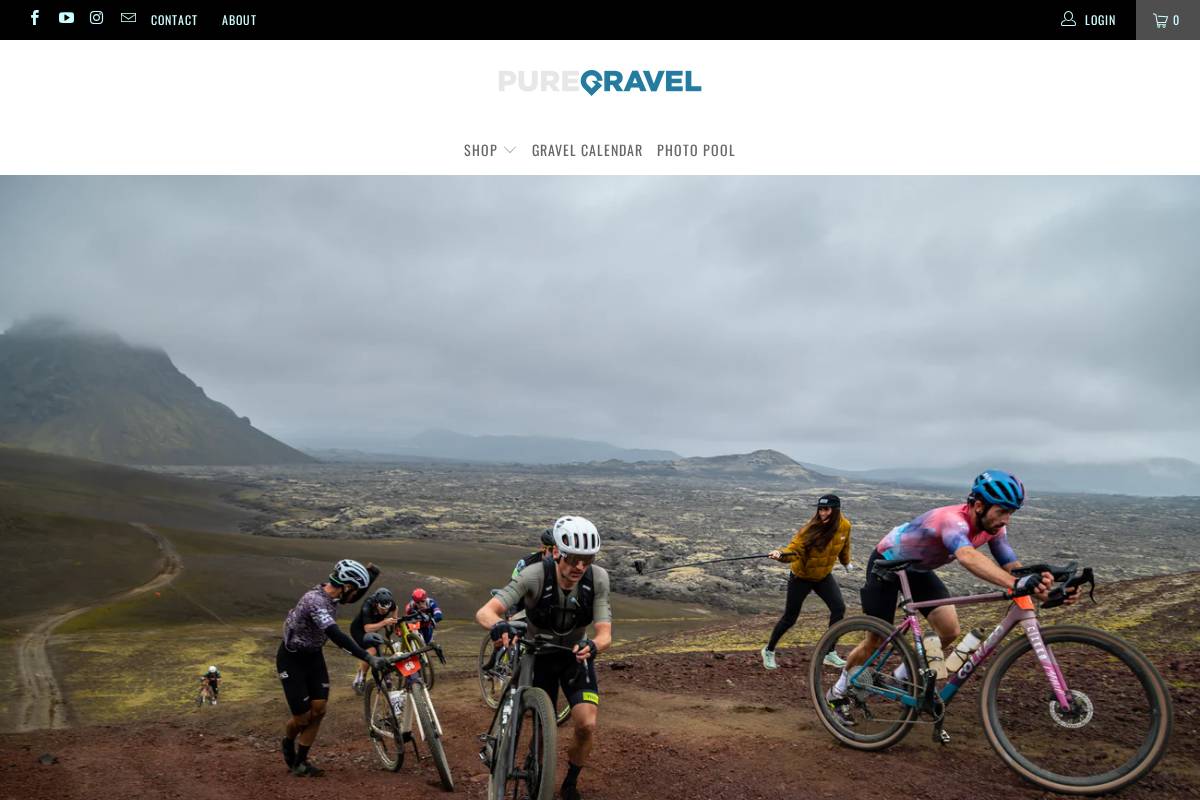 puregravel.com homepage screenshot