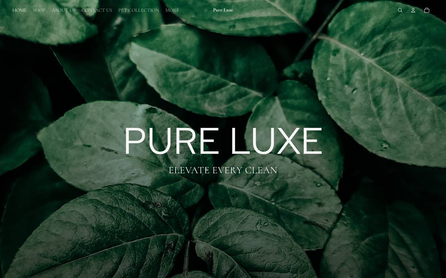 pureluxelife.com homepage screenshot