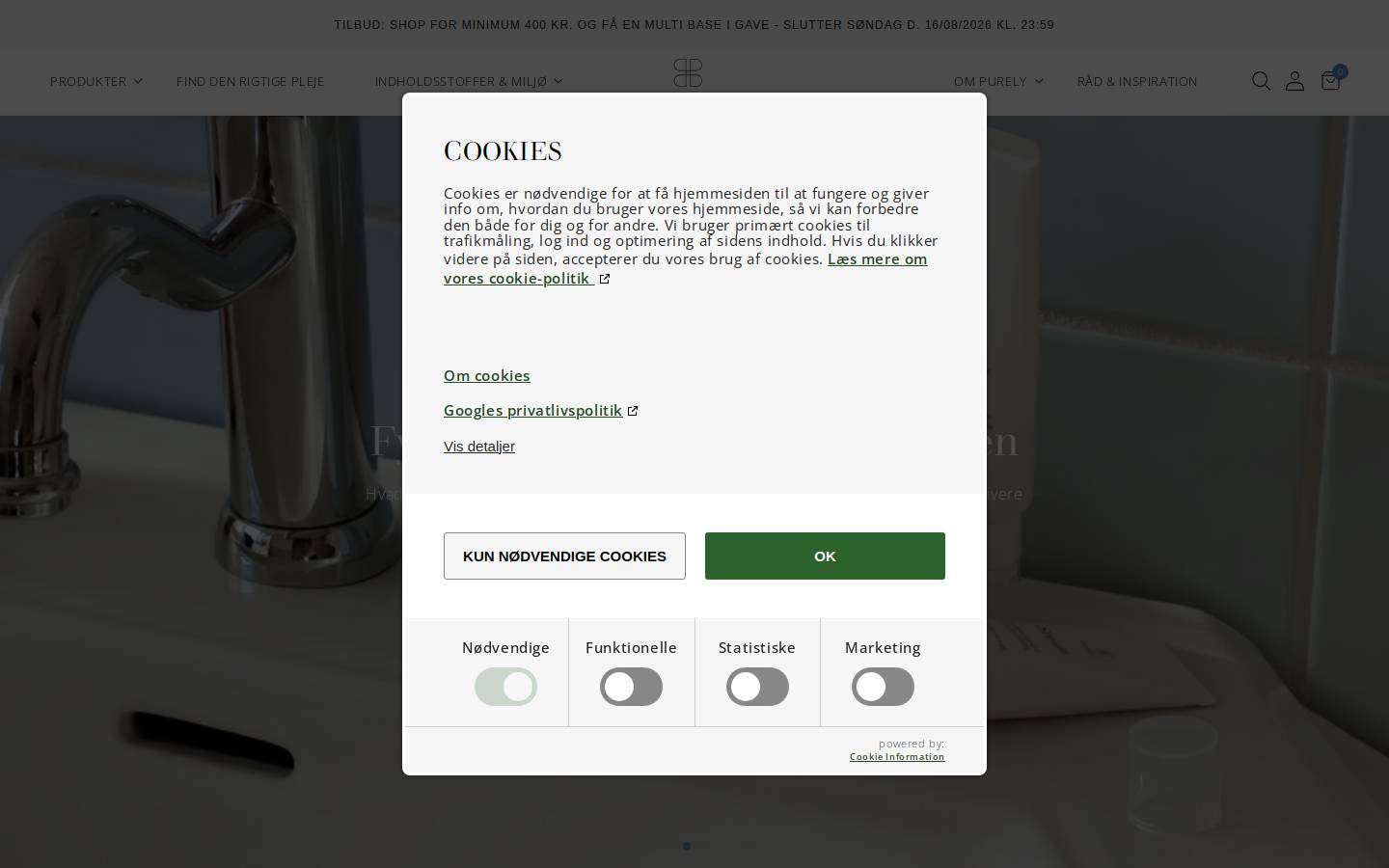 Purely Professional homepage screenshot