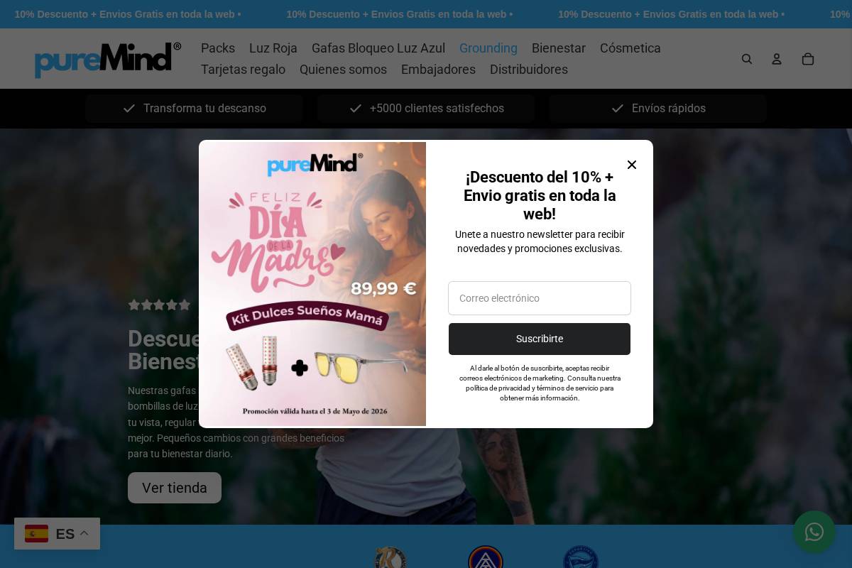 Puremind homepage screenshot
