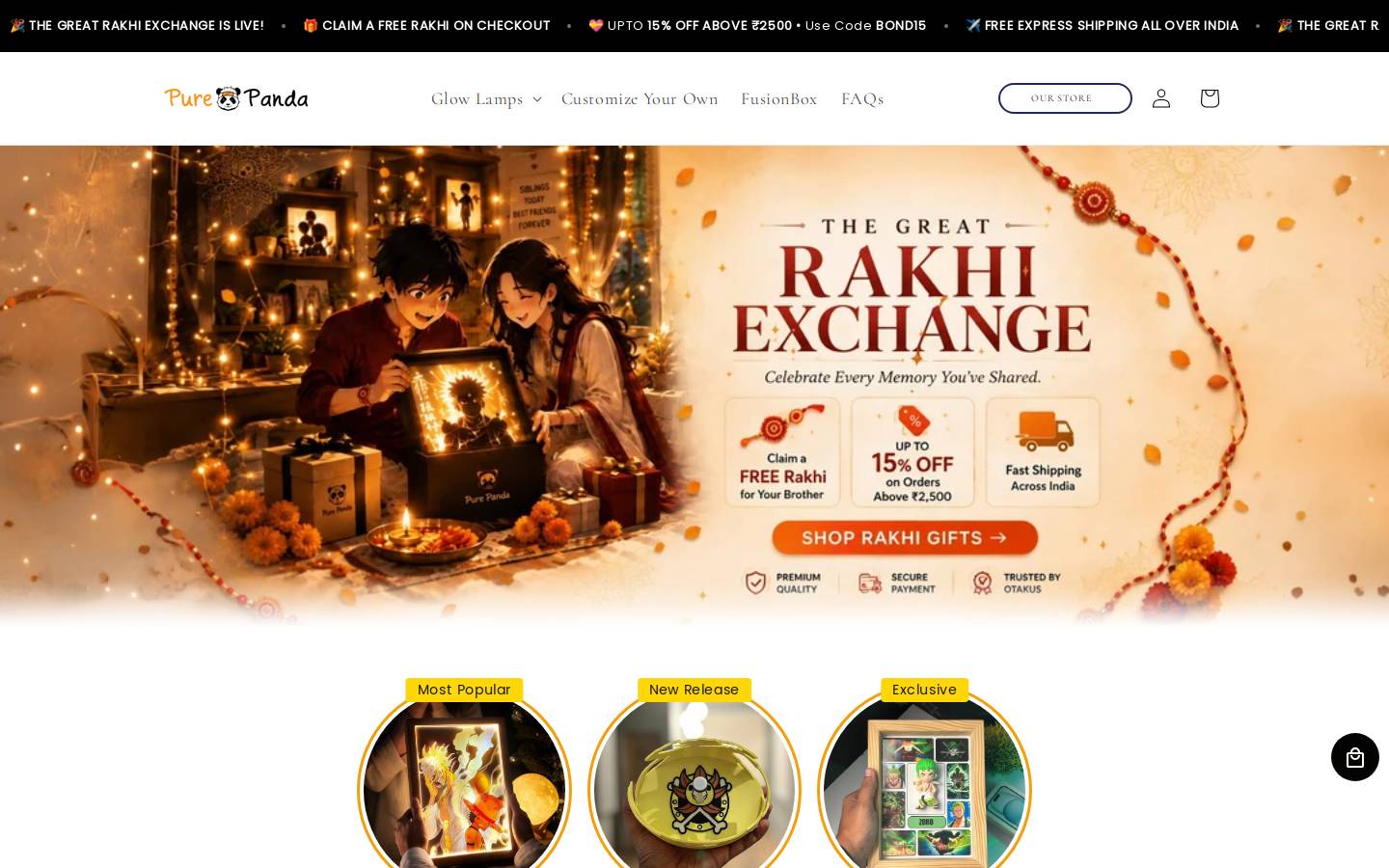 purepanda.in homepage screenshot