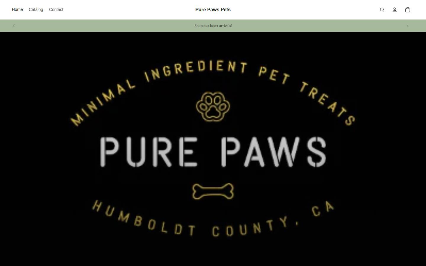 purepawspets.com homepage screenshot
