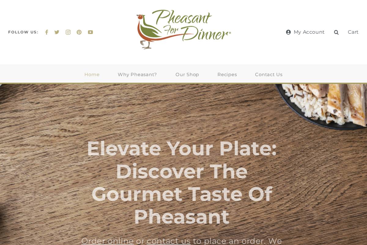 purepheasant.com homepage screenshot