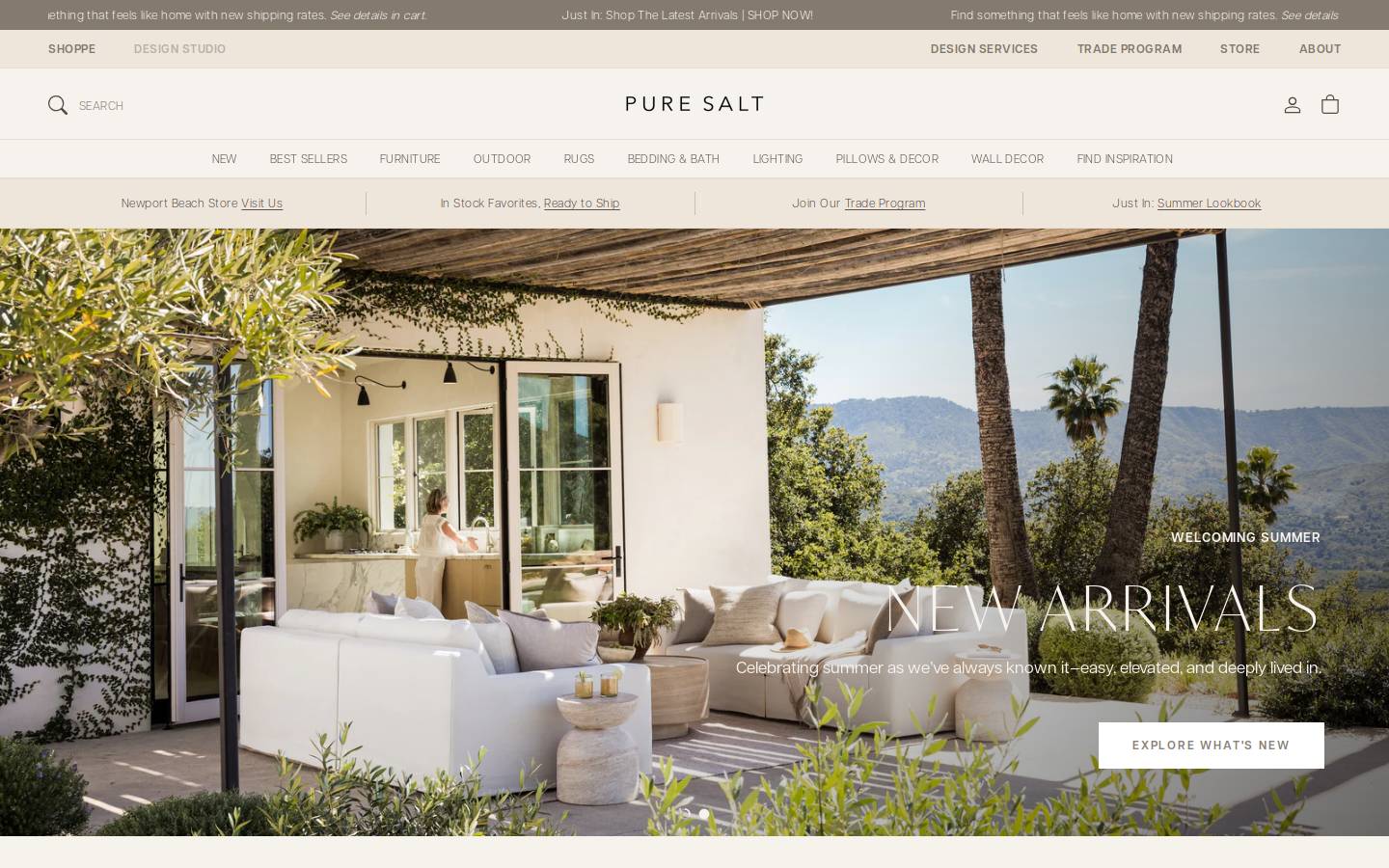 puresaltshoppe.com homepage screenshot