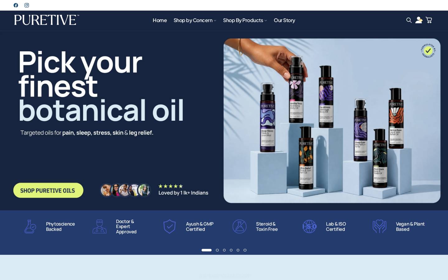puretive.co homepage screenshot