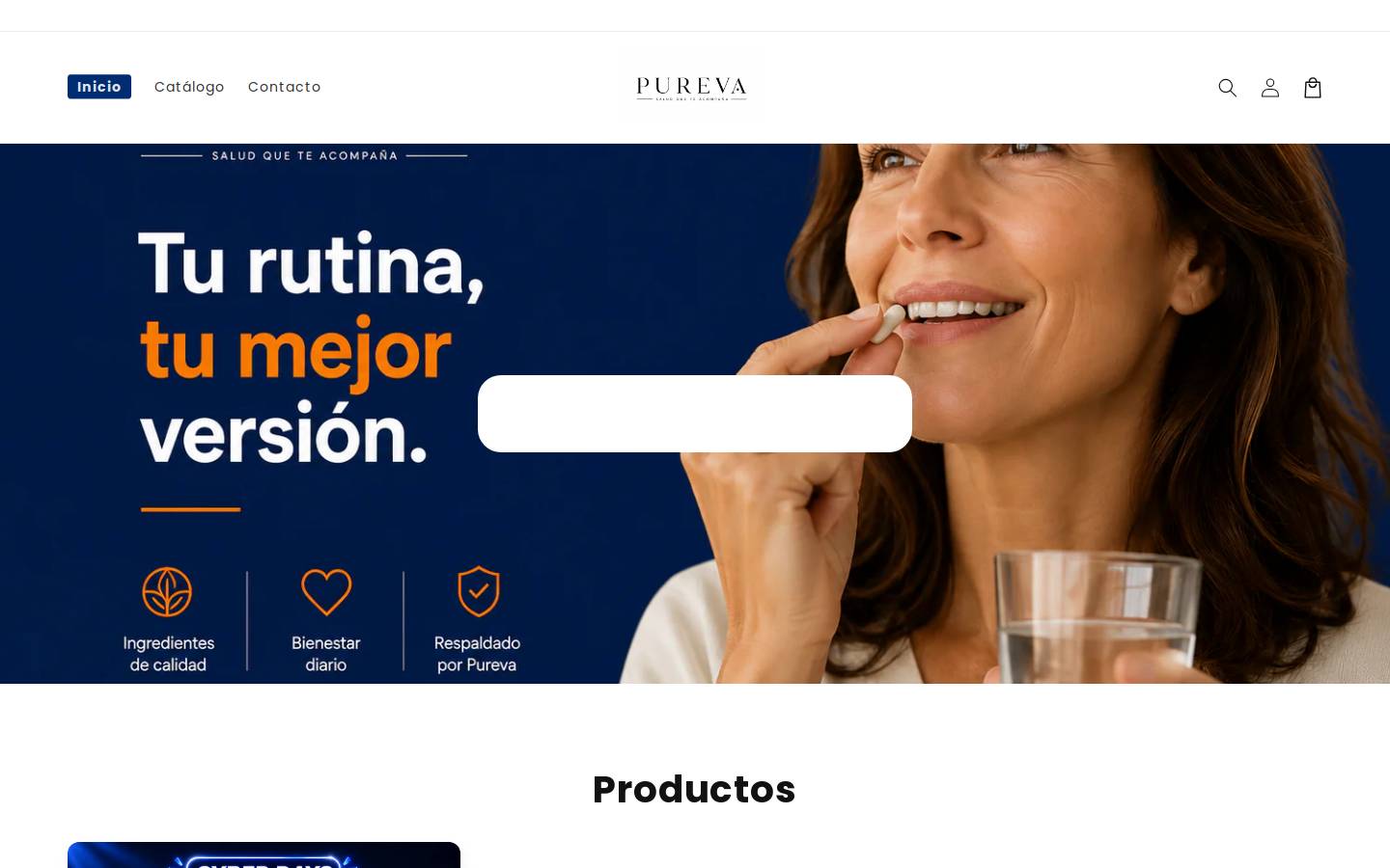 purevachile.com homepage screenshot