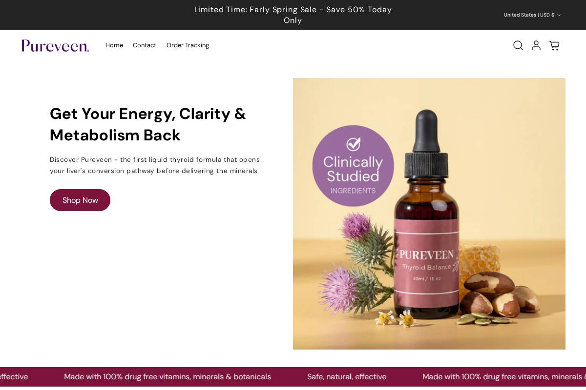 pureveen.com homepage screenshot