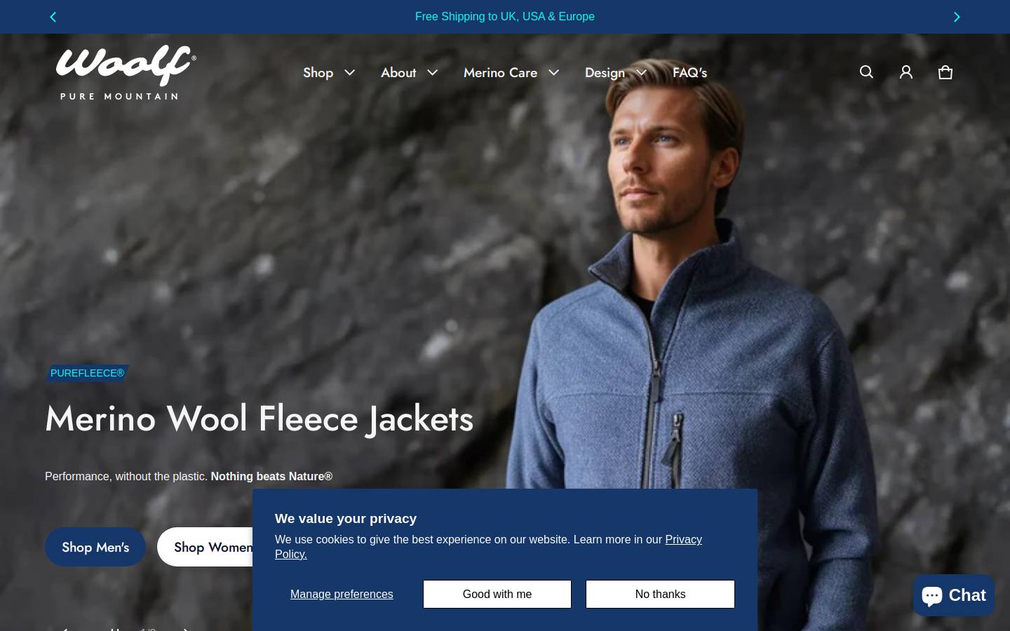 purewoolf.com homepage screenshot
