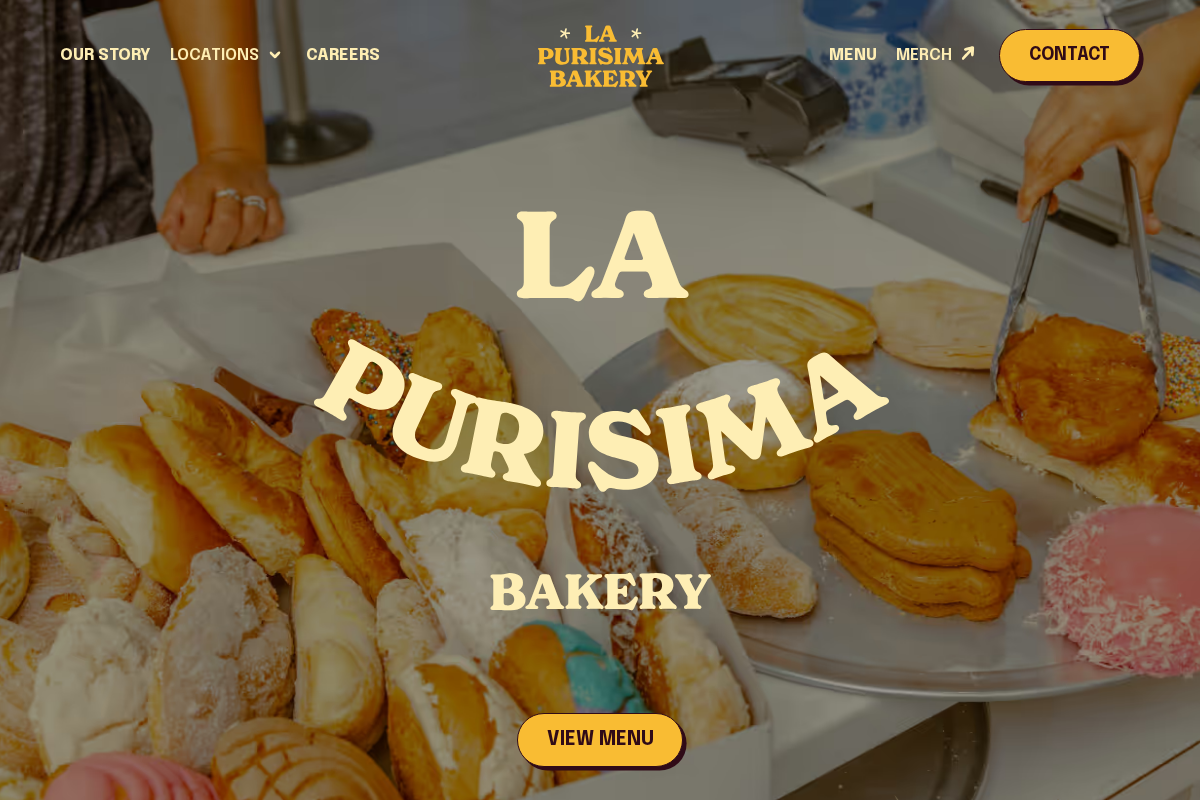 purisimabakery.com homepage screenshot