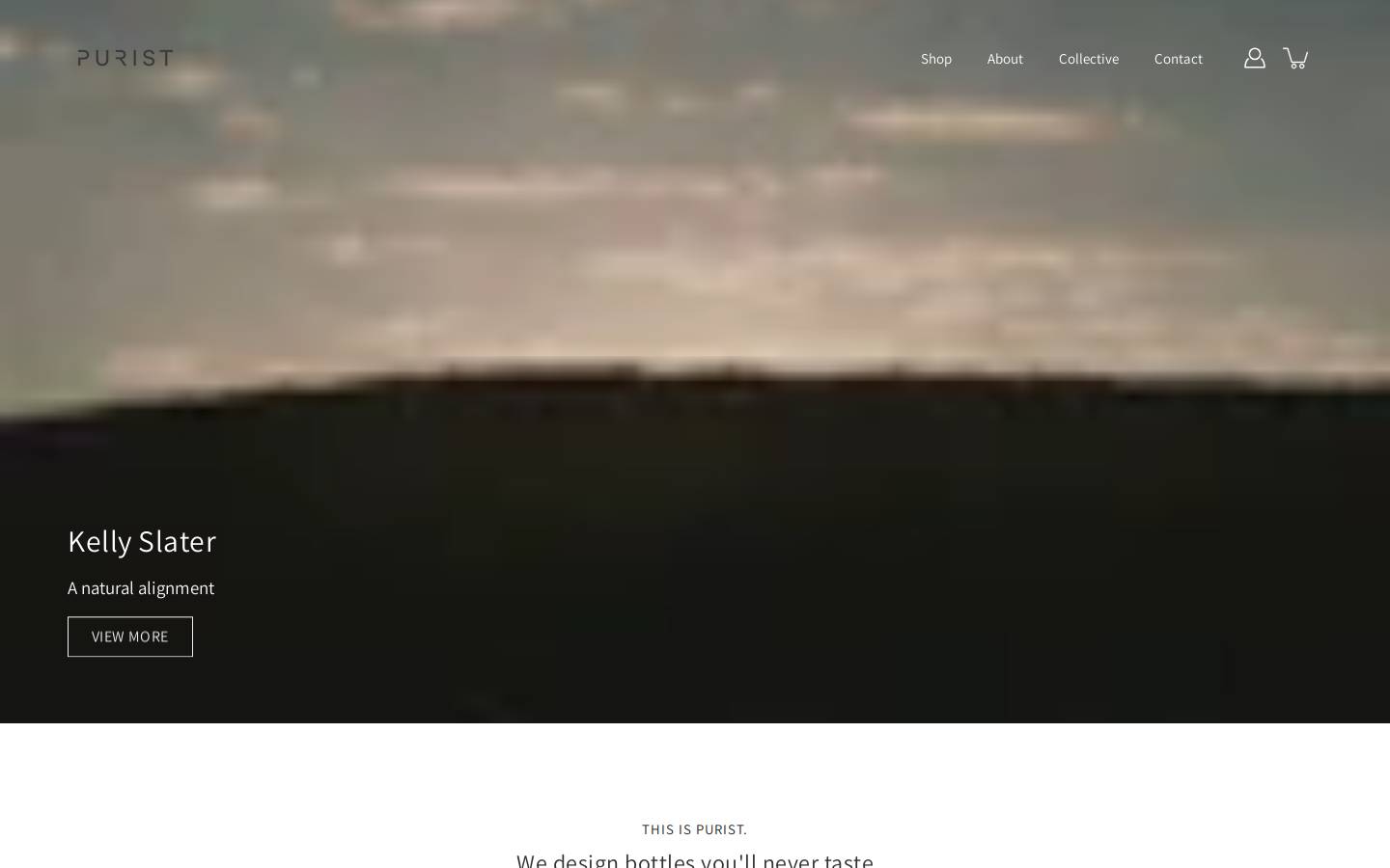 puristcollective.com homepage screenshot