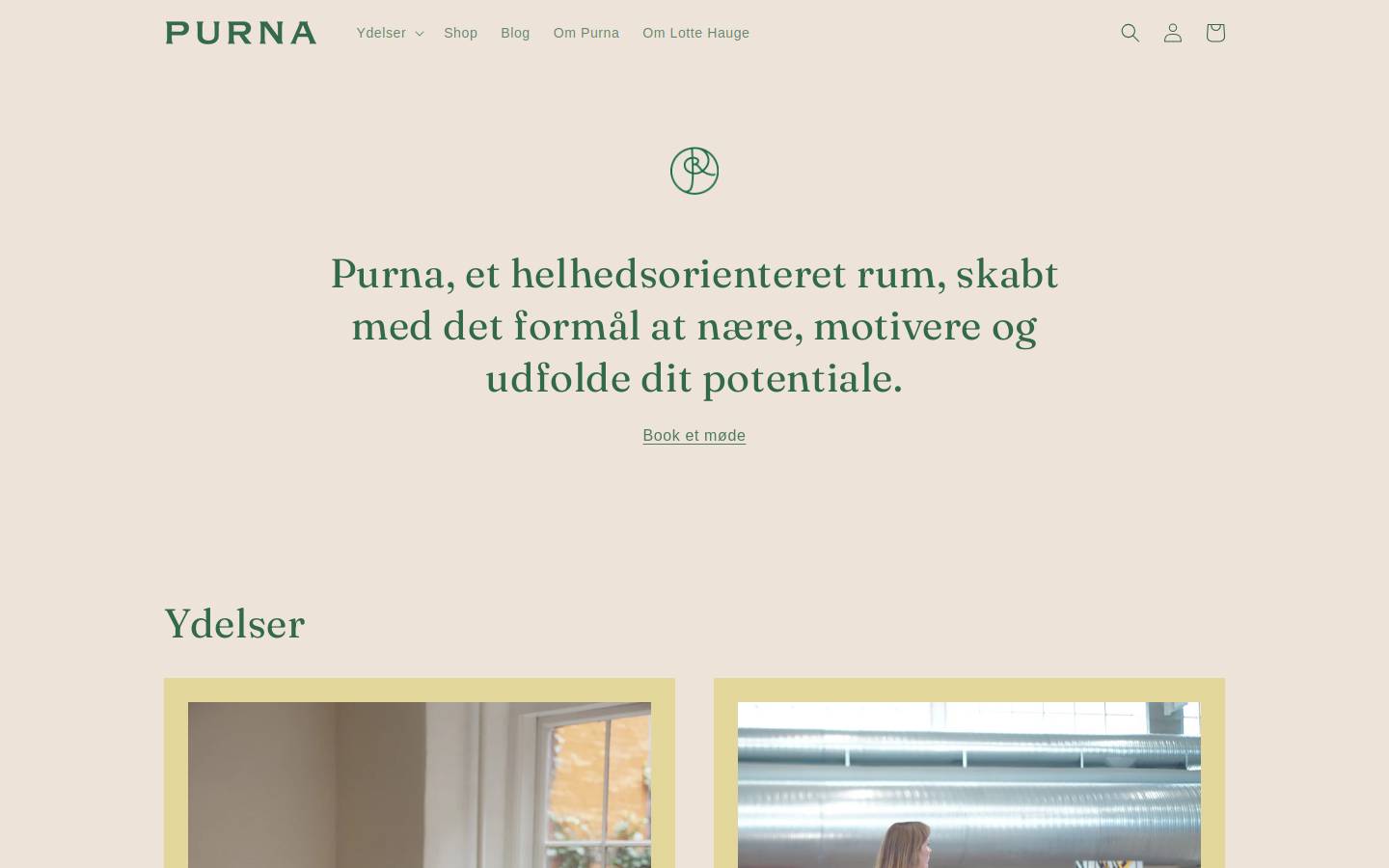 purna.dk homepage screenshot
