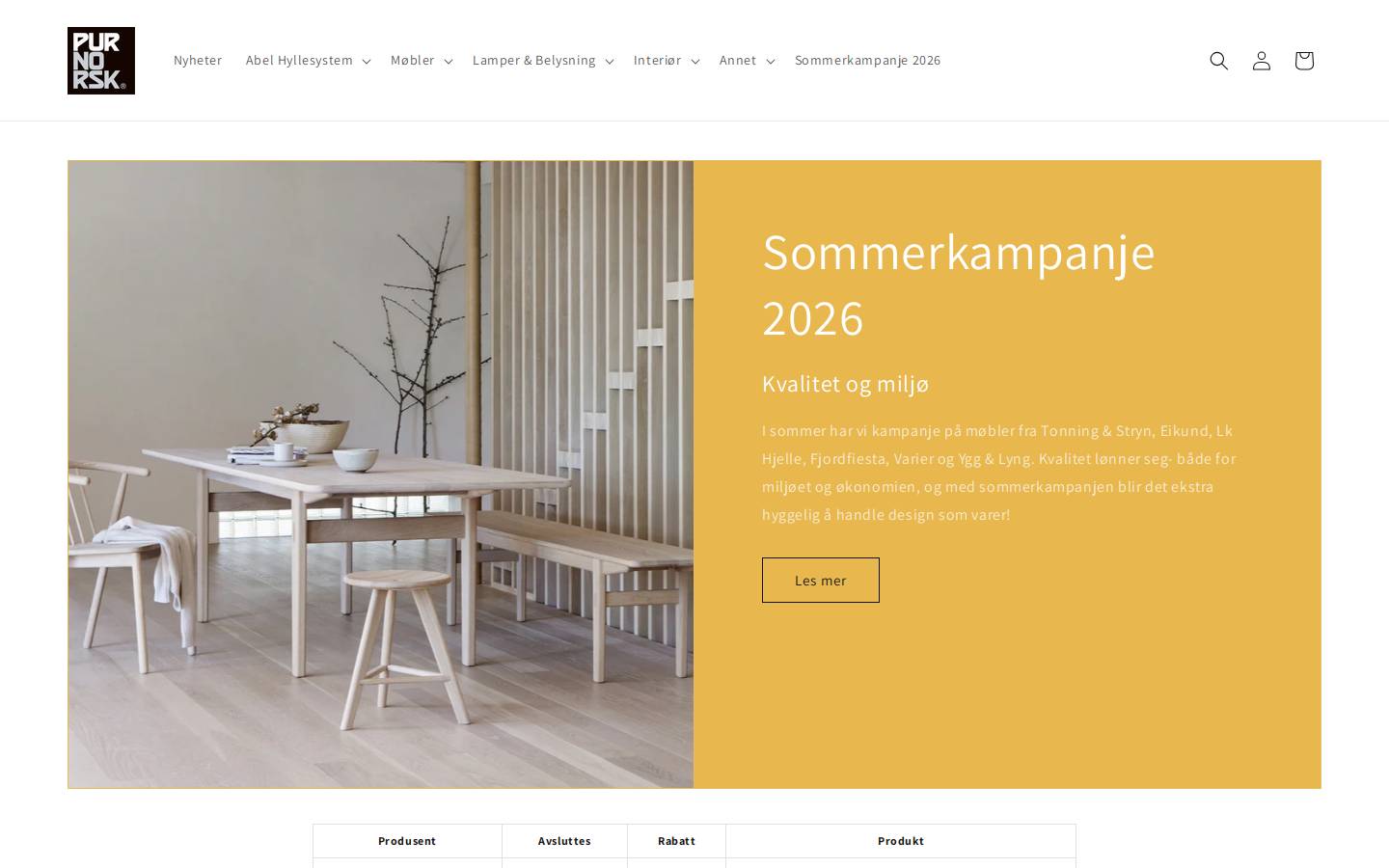 purnorsk.no homepage screenshot
