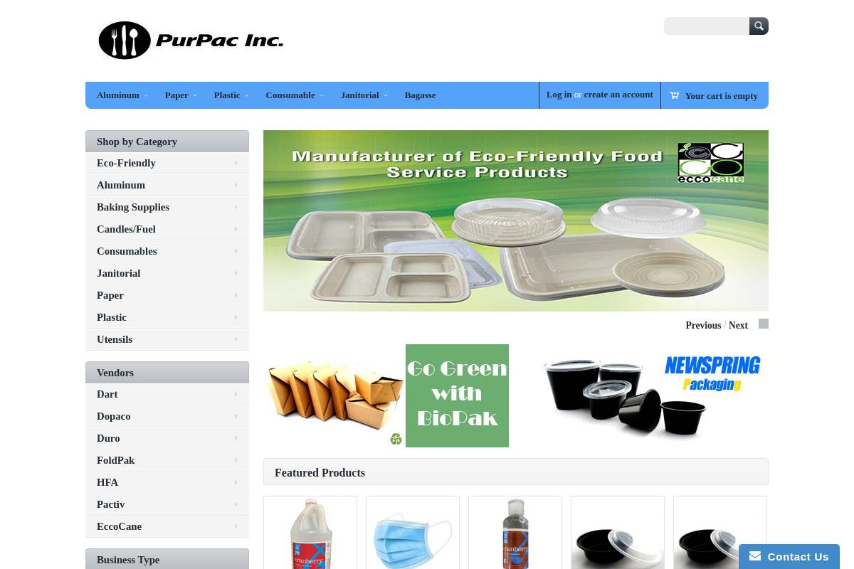 purpacinc.com homepage screenshot