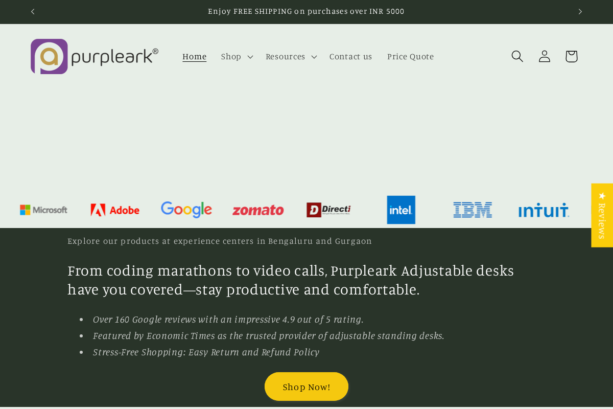 Purpleark homepage screenshot