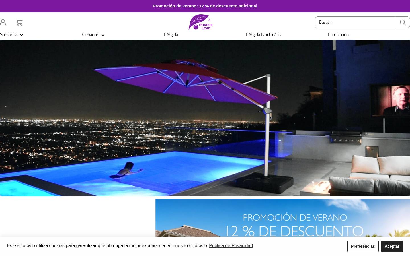 PURPLE LEAF homepage screenshot