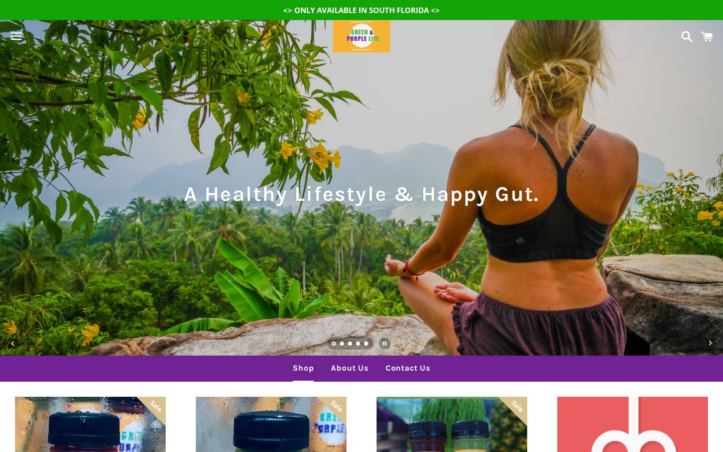 purplelife.miami homepage screenshot