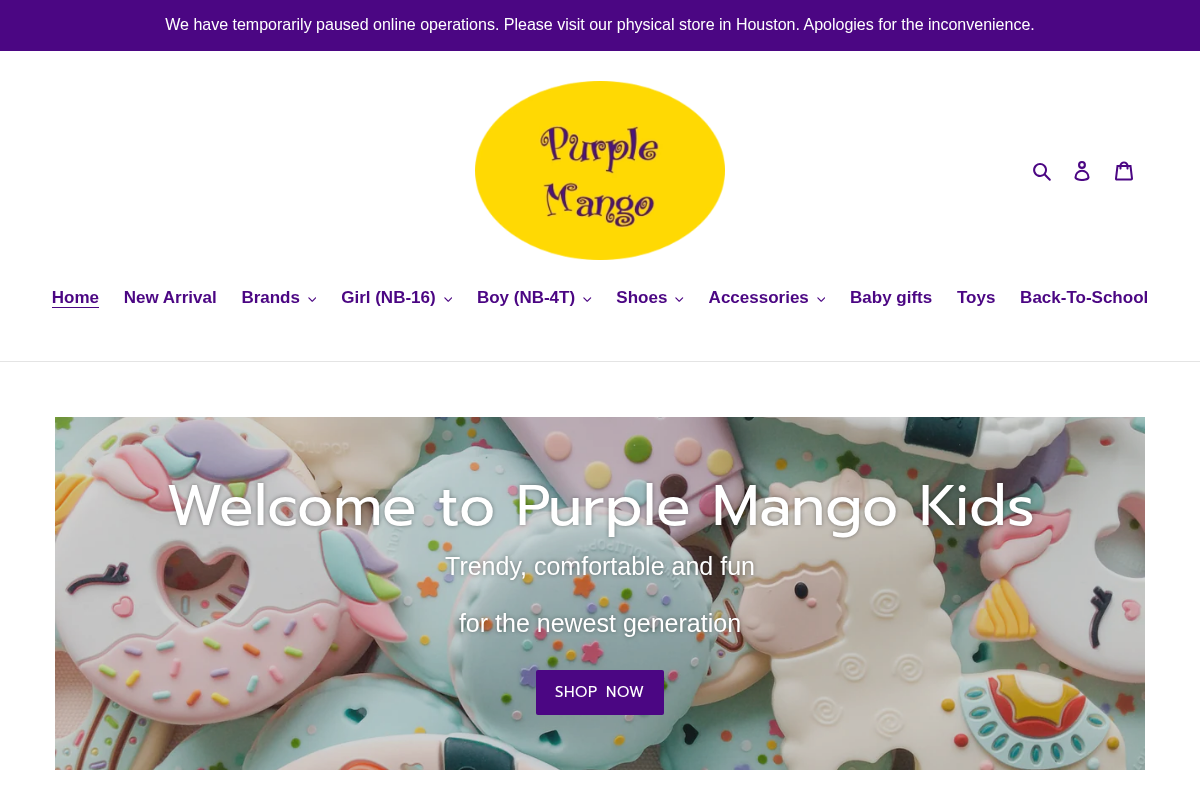 purplemangokids homepage screenshot