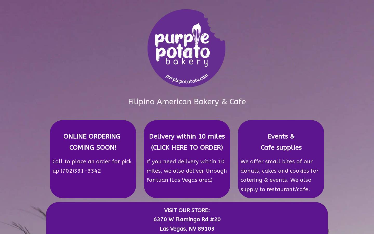 Purplepotatolv homepage screenshot