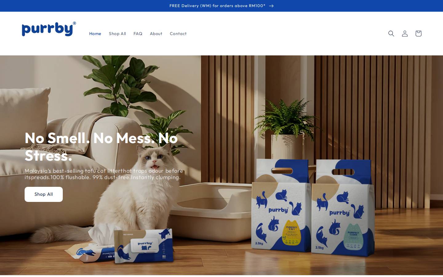 purrby.com homepage screenshot