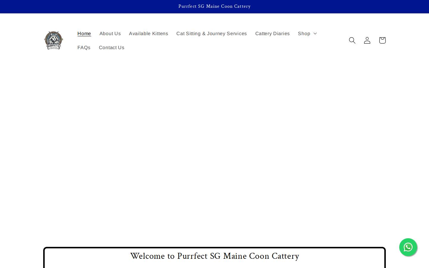 purrfect.sg homepage screenshot
