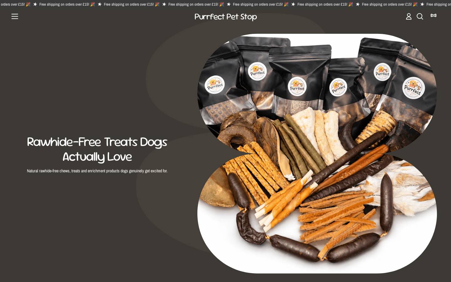 purrfectpetstop.com homepage screenshot