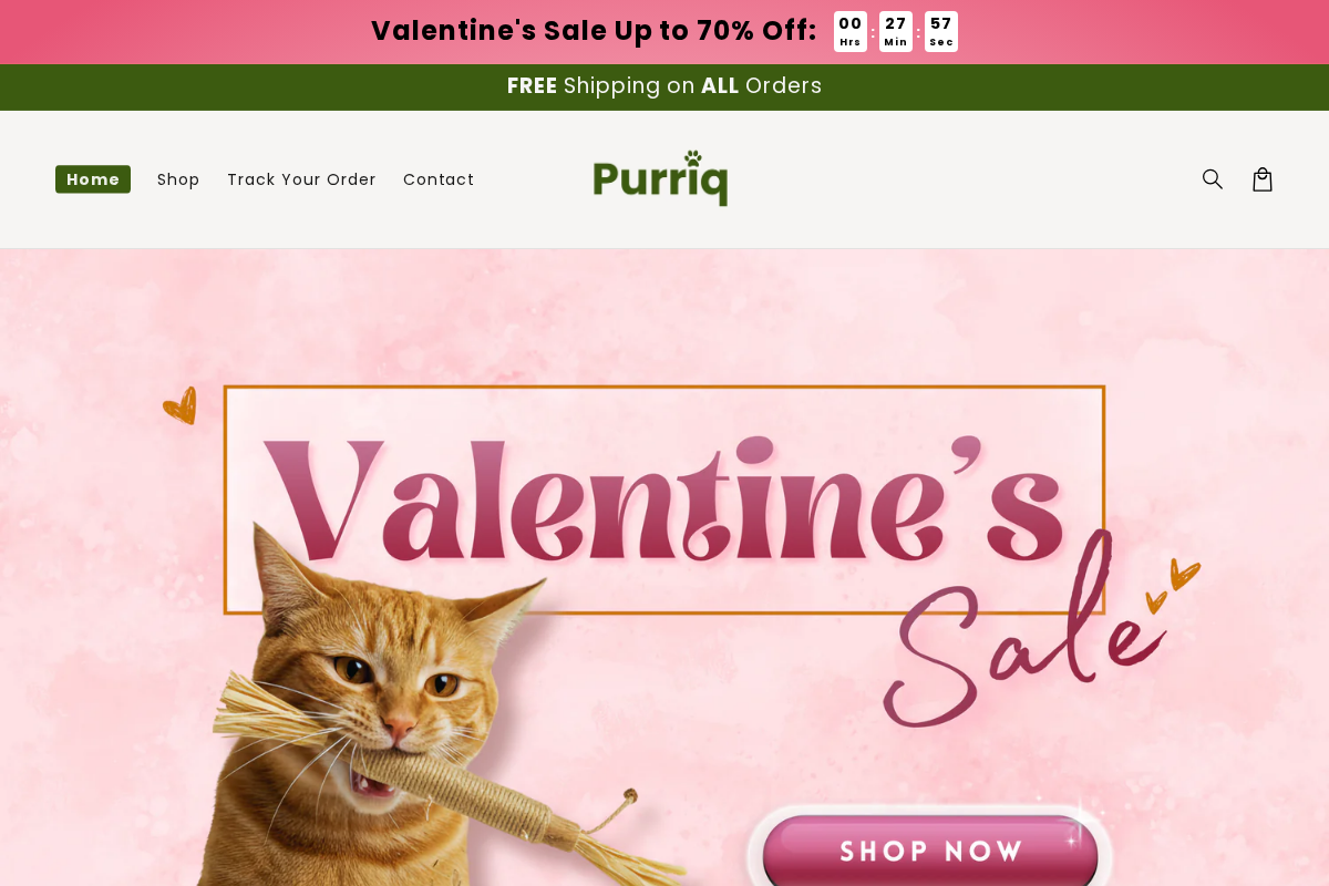 Purriq homepage screenshot