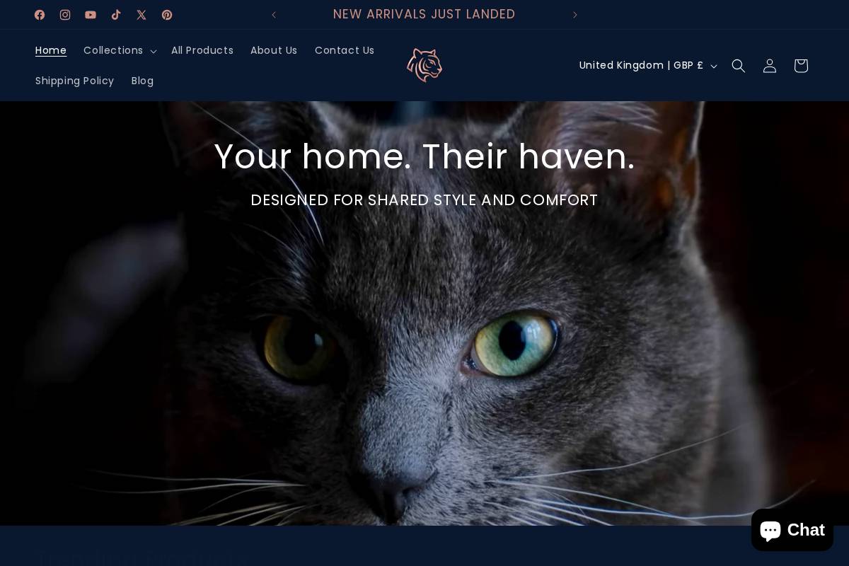 purrlux.com homepage screenshot