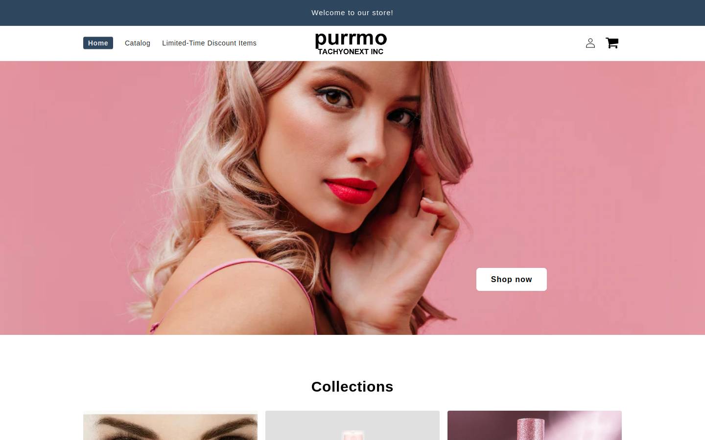 Purrmo homepage screenshot