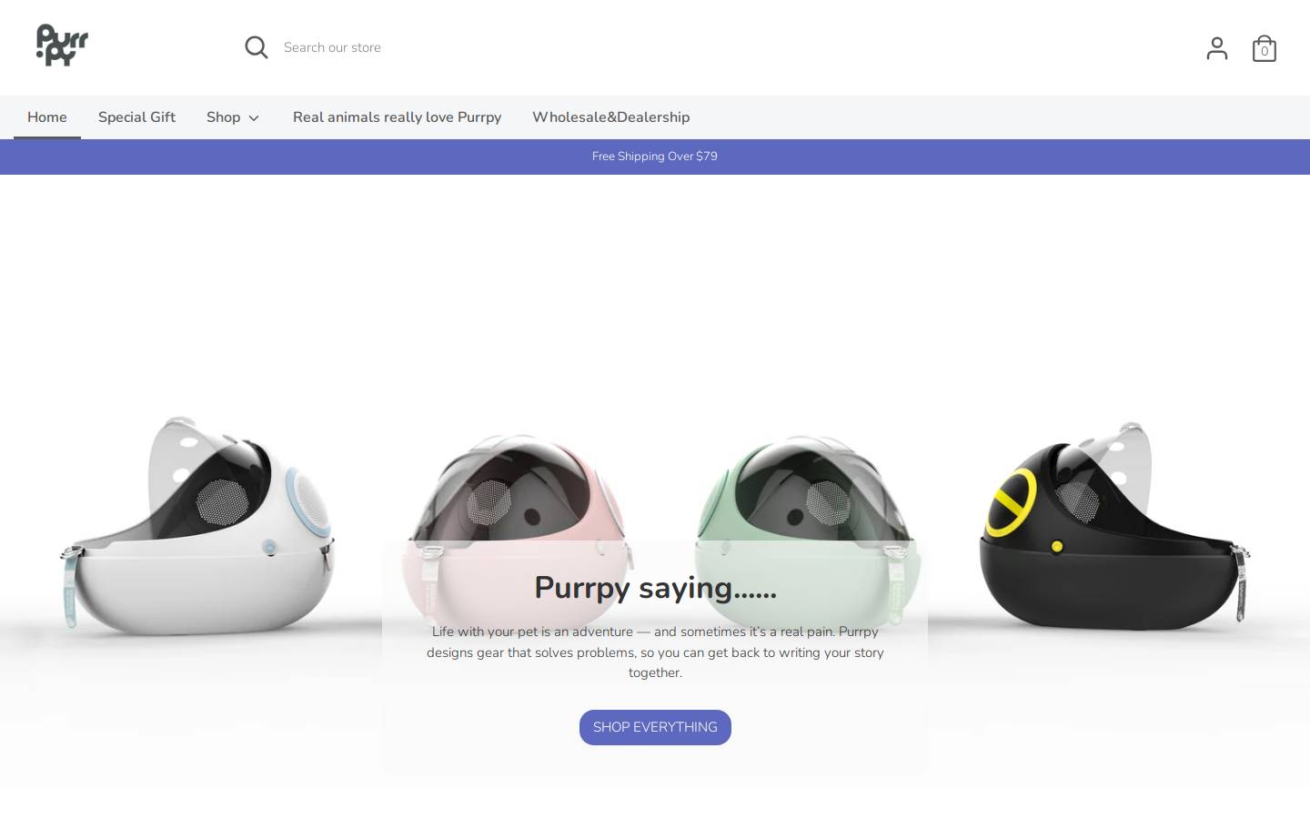purrpy.com homepage screenshot