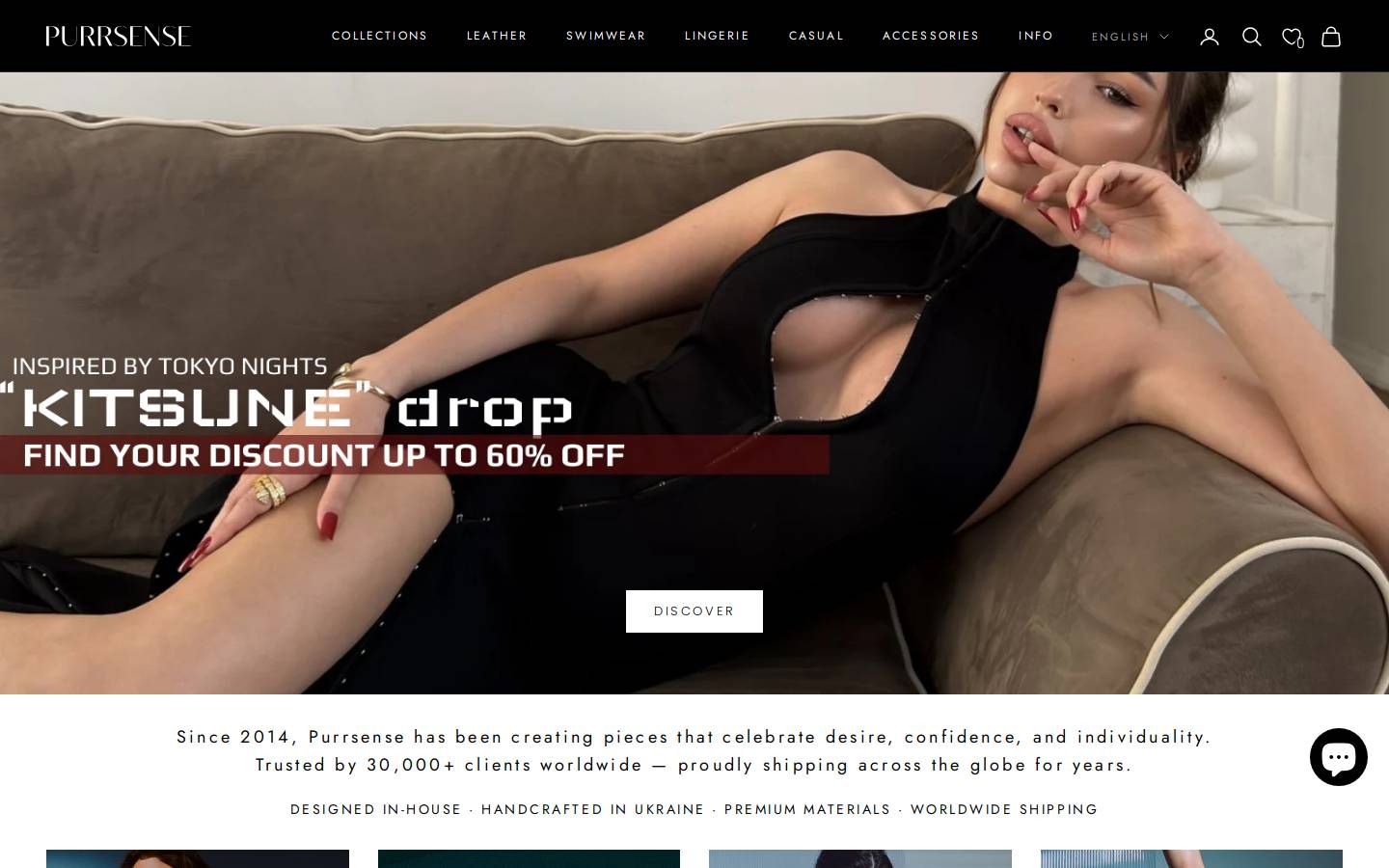 purrsense-store.com homepage screenshot