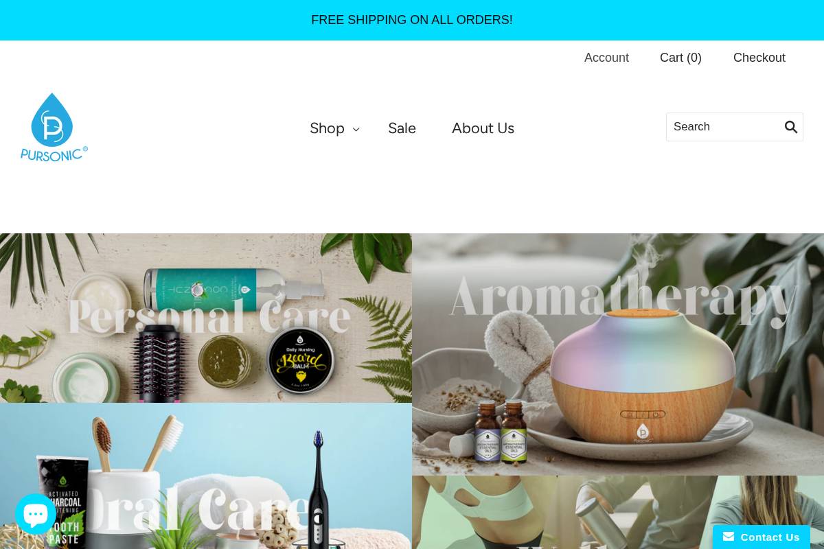 pursonicusa.com homepage screenshot