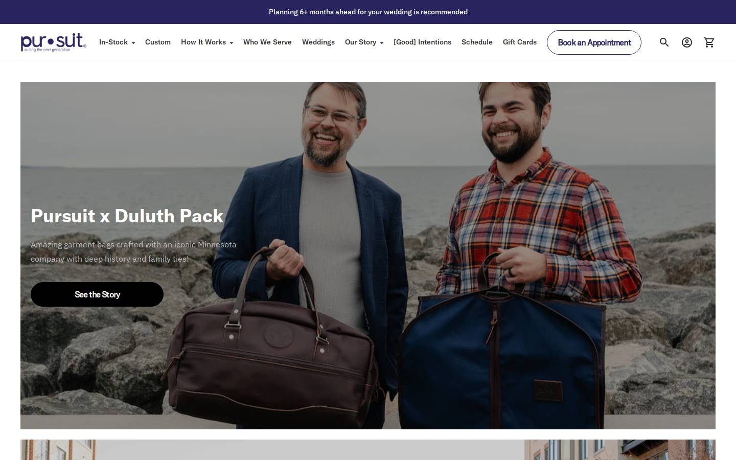 pursuityourself.com homepage screenshot