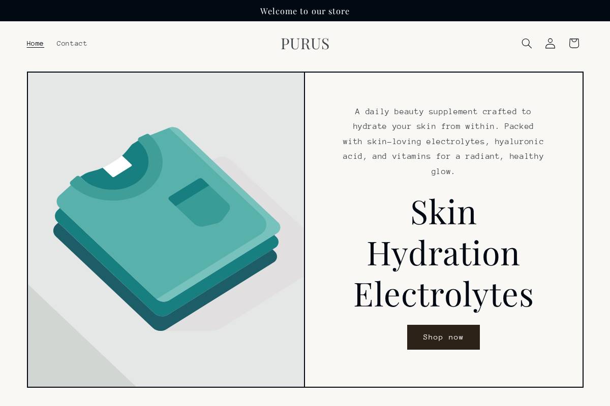 purusvital.com homepage screenshot