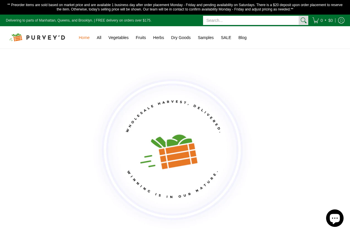 Purvey'd homepage screenshot