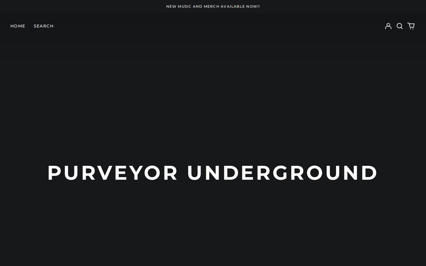 purveyorunderground.com homepage screenshot
