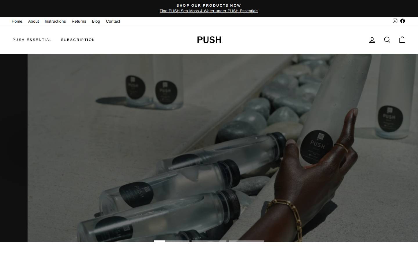 pushseamoss.com homepage screenshot
