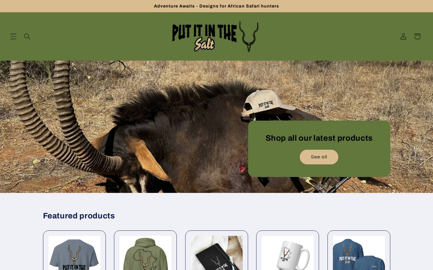 putitinthesalt.com homepage screenshot